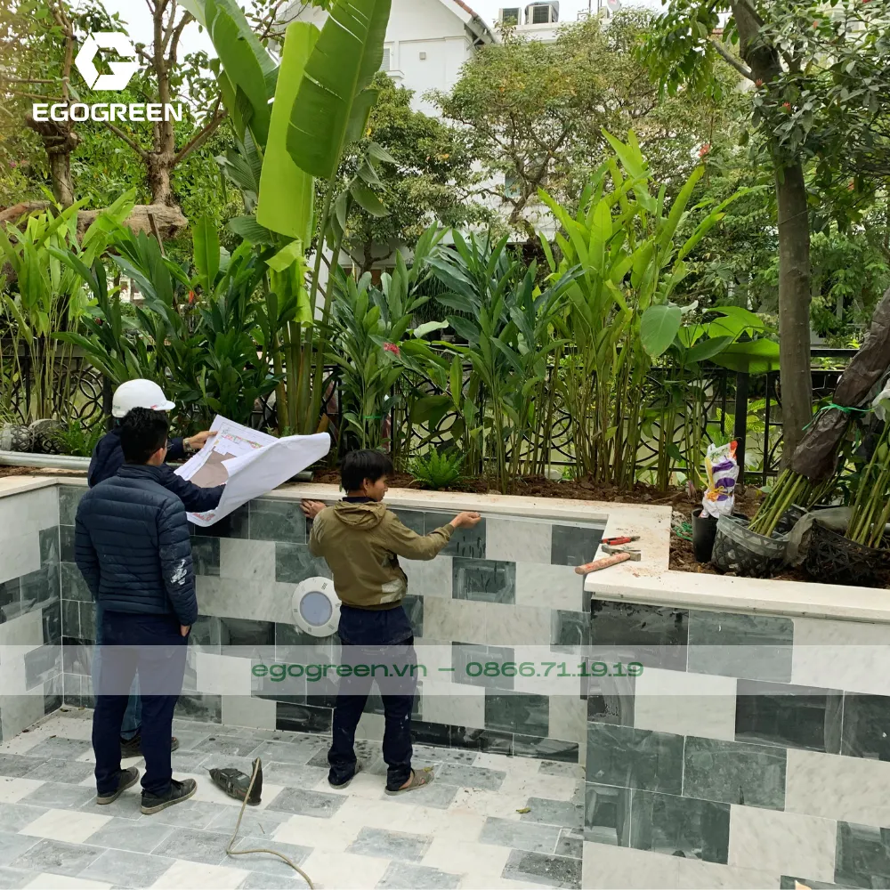 Kiểm tra hệ thống sân vườn